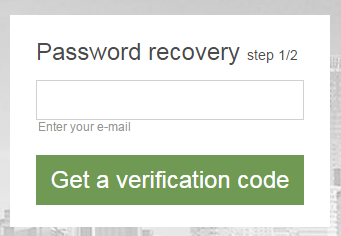 FBS recover password get a verification code