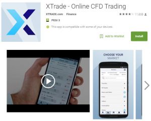 android app xtrde trading platform