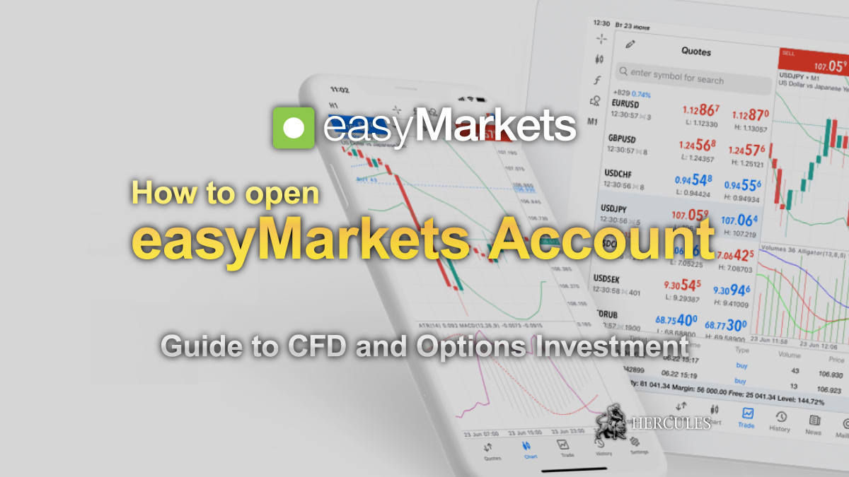 How to open easyMarkets' trading account Guide to CFD and Options Investment