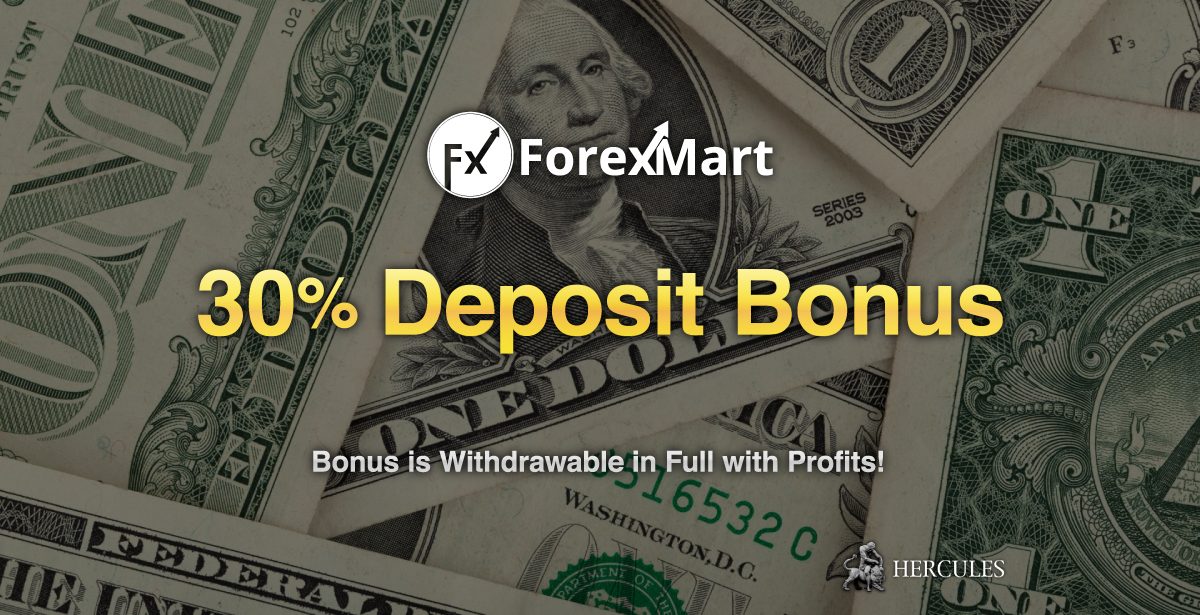 Forexmart 30 Deposit Bonus Promotion Forexmart Hercules Finance - 