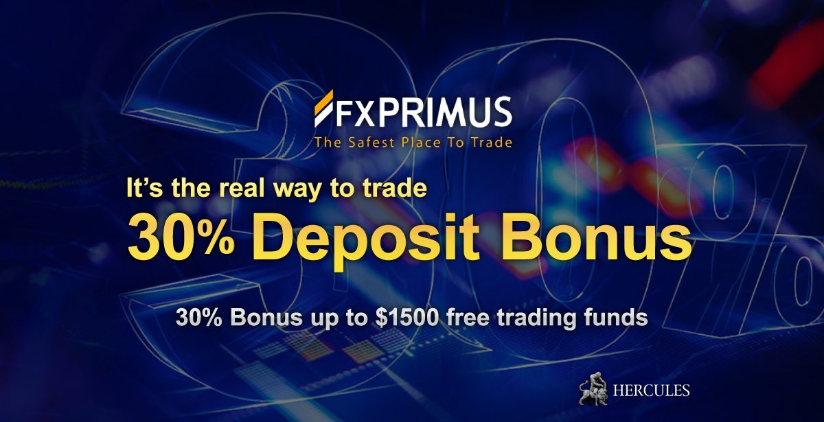 Fxprimus 30 Deposit Bonus Promotion Fxprimus Hercules Finance - 