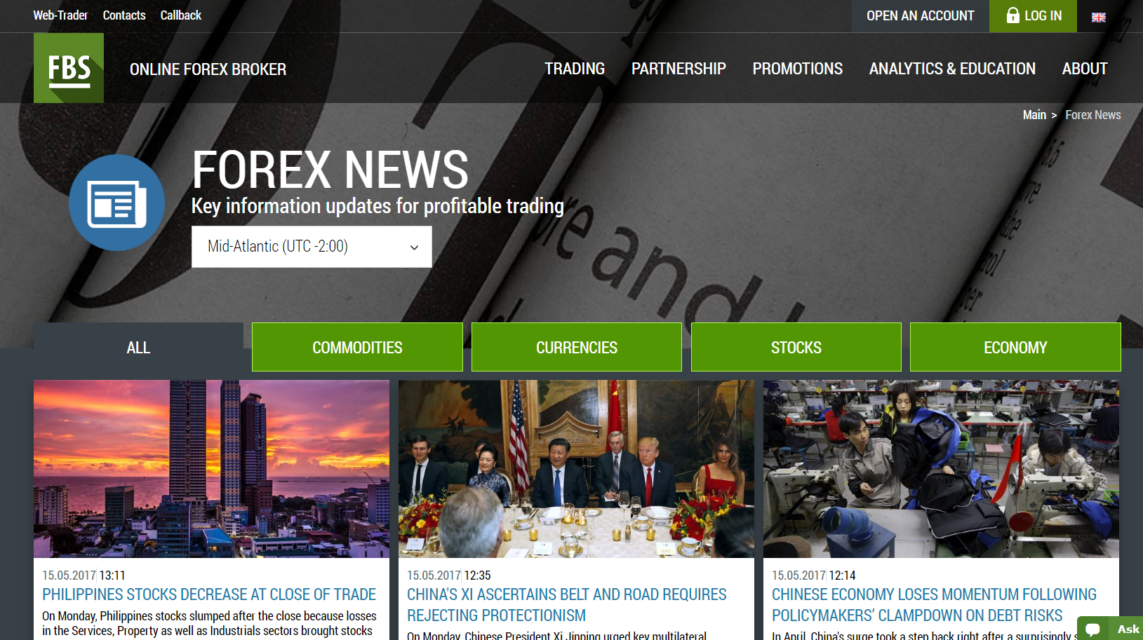 Online forex news