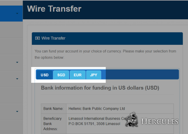 How To Make A Deposit To Fxprimus Via Bank Wire Transfer Any Conditions Faq Fxprimus Hercules Finance