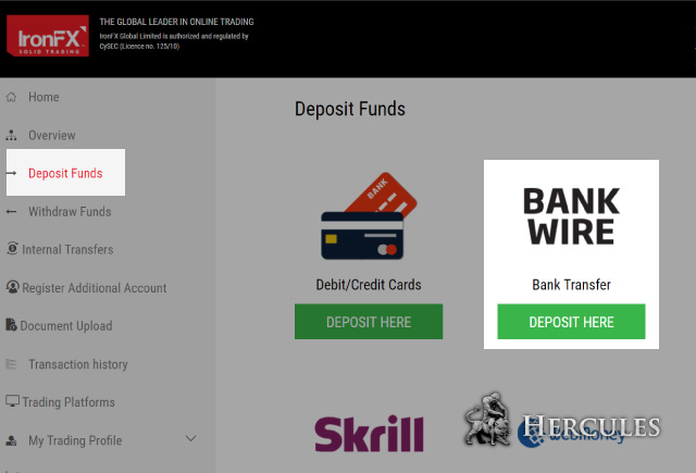 How Can I Make Deposits To Ironfx Mt4 Account Via Bank Wire Transfer - 