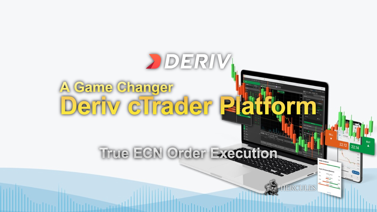 Open Deriv cTrader account - ECN trading platform