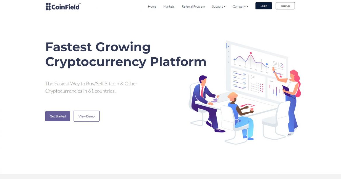 coinfield cryptocurrency online exchange platform official website