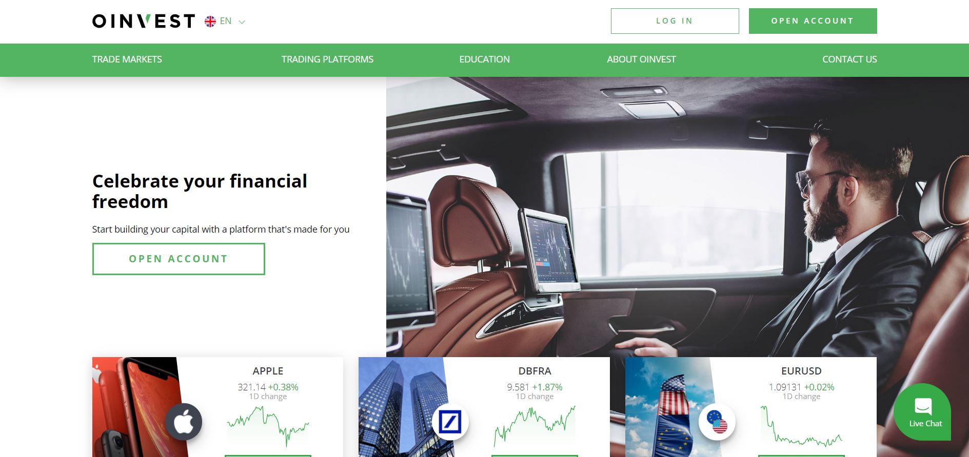 oinvest fx cfd broker official website