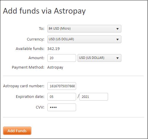 How to deposit funds with AstroPay Card