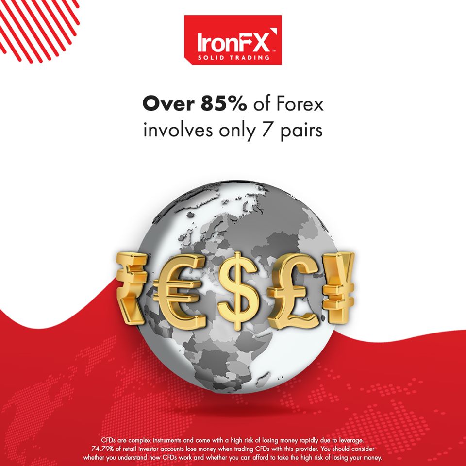 over 85% of global forex market transactions happen on the following 7 currency pairs