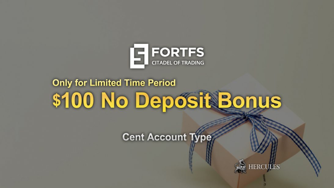 Get FortFS's $100 No Deposit Bonus to start trading immediately.