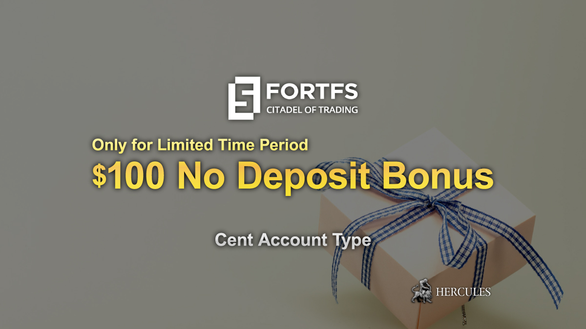 Get FortFS's $100 No Deposit Bonus to start trading immediately.