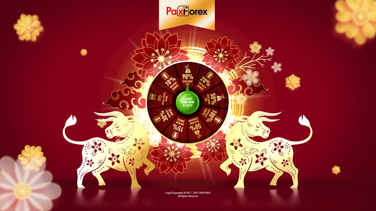 PaxForex New Year Promo 2021 Bonus Wheel