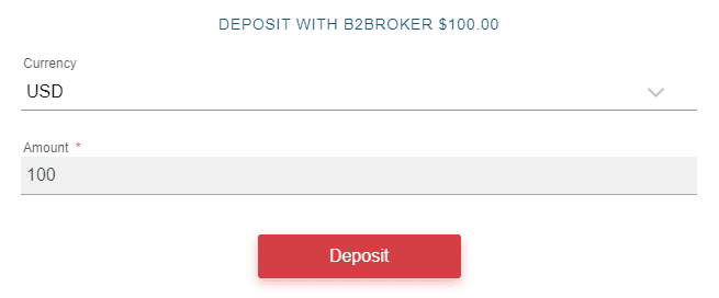 3. You will be redirected to our cashier page where you will see a confirmation of your deposit amount.