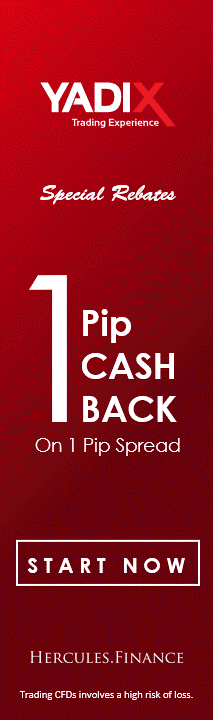 YADIX 1 pips cashback on 1 pip spread