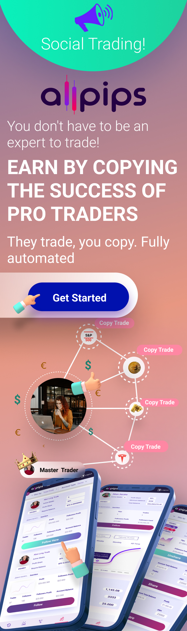 AdroFX Earn By Copying The Success of Pro Traders