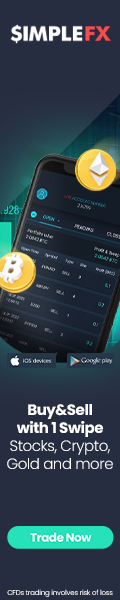 SimpleFX Buy and Sell Bitcoin, Stocks, Gold with one swipe