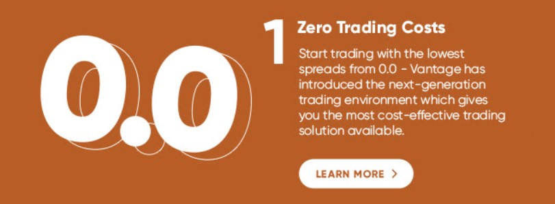 vantage markets zero trading cost