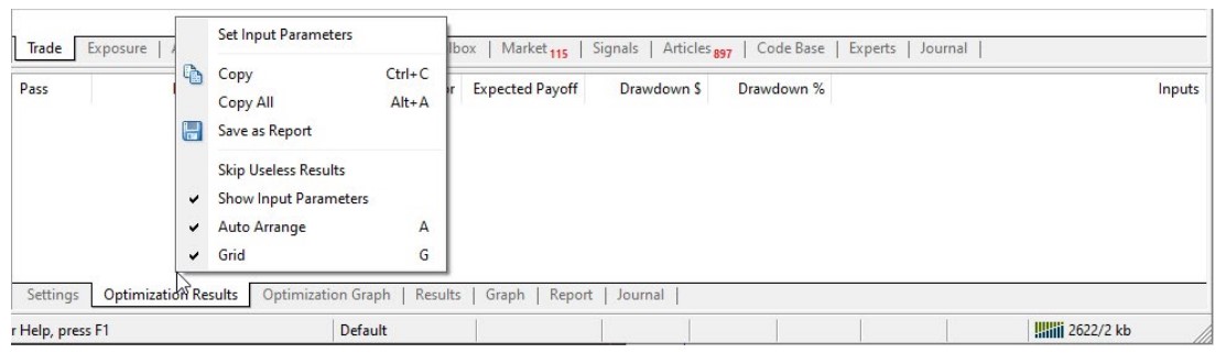 skip useless results ea optimazation back test