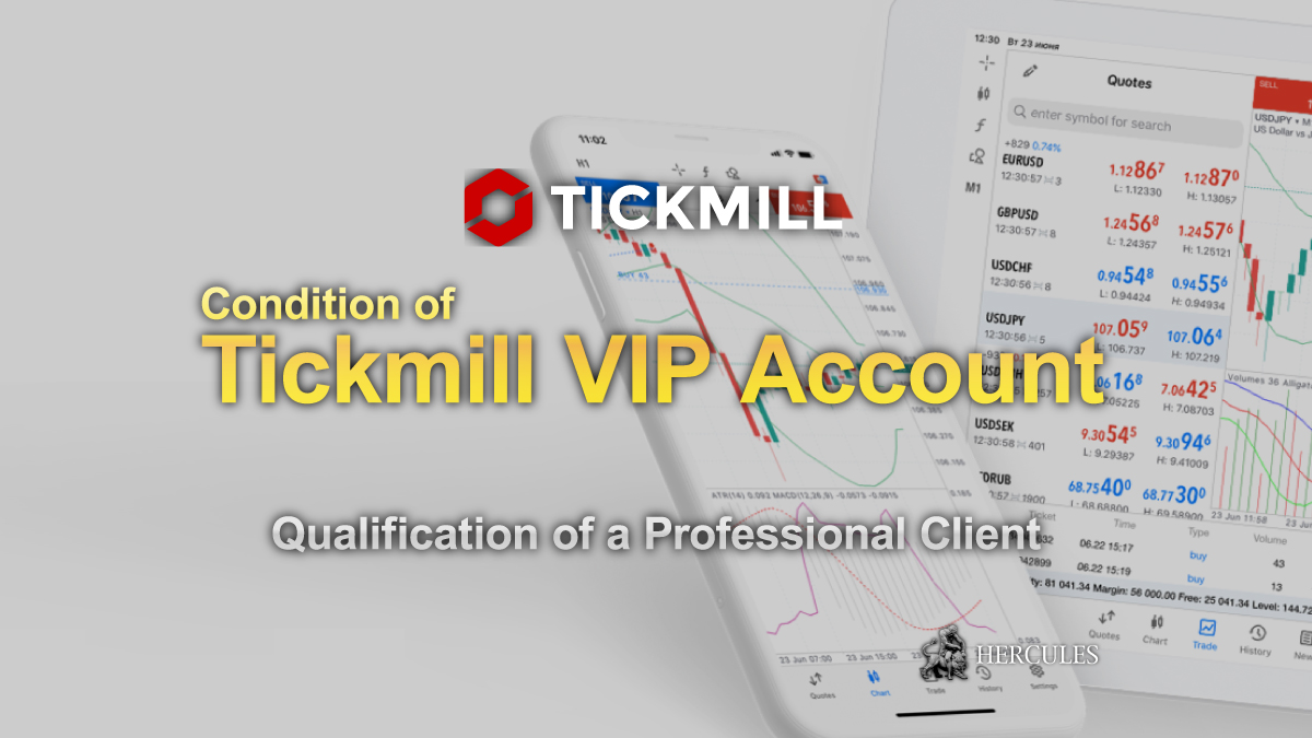 Condition of Tickmill VIP Account Qualification of a Professional Client